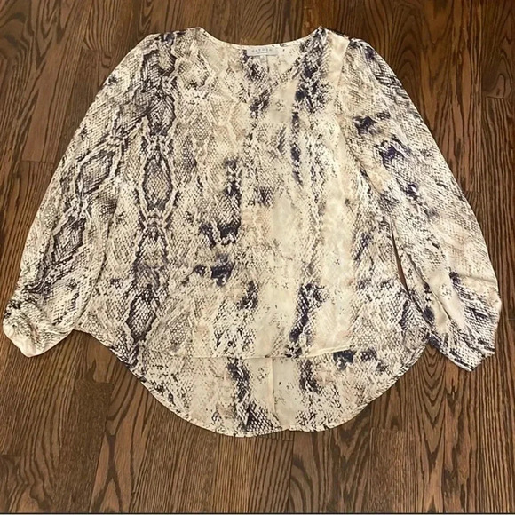 Hayden Python Snakeskin printed blouse - size small - C - Picture 1 of 4